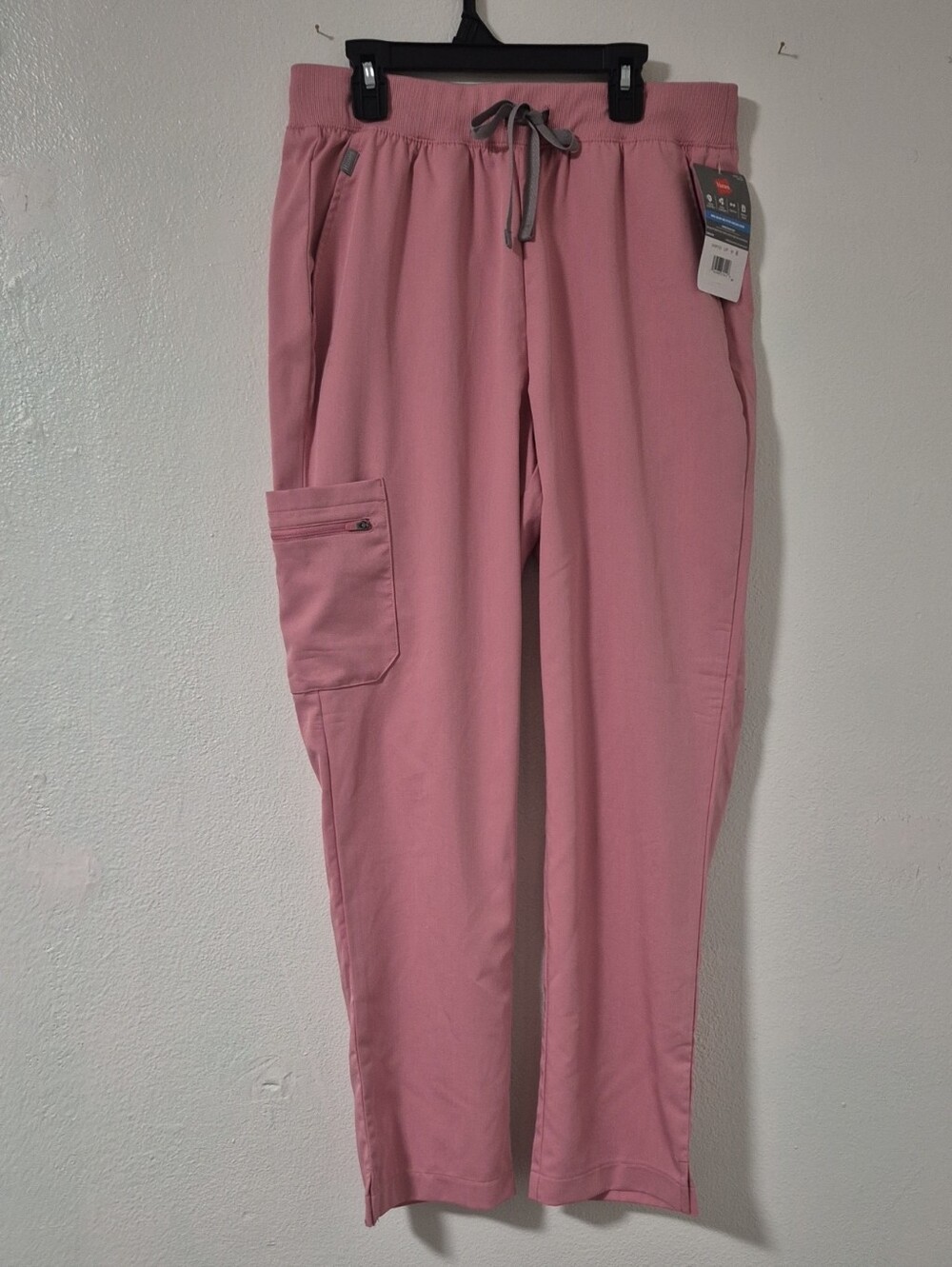 Hanes Premium Pink Women's Drawstring Scrubs